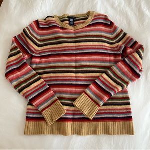 Vintage Gap Rainbow Striped Sweater